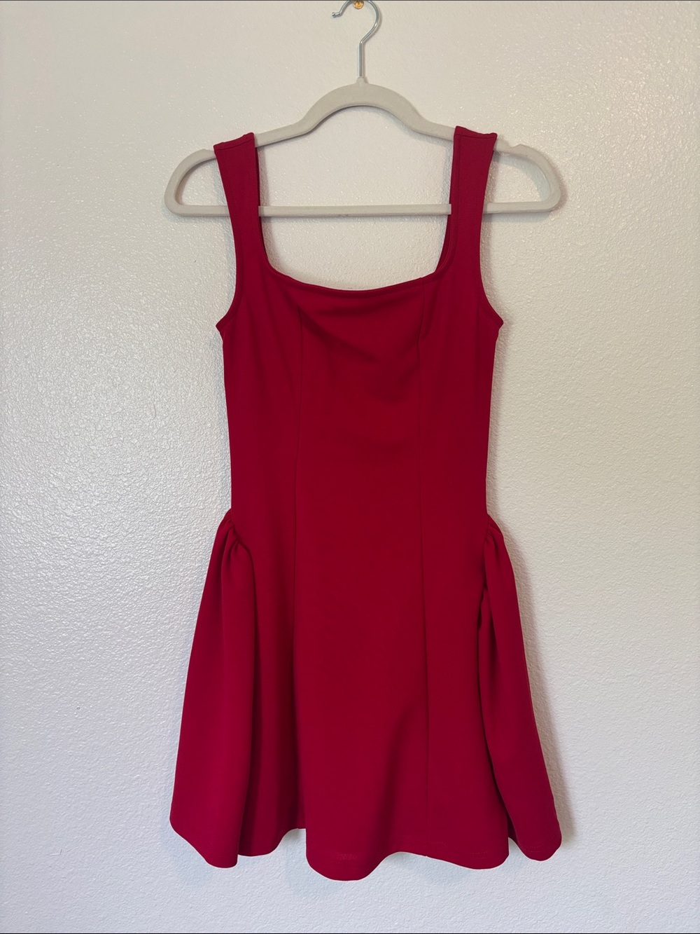 SHEIN Scarlet Square-Neck Mini Dress
